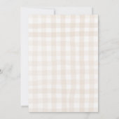 月の上でピンクと青のジェンダーがパーティーを明かす 招待状 (裏面)