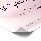 月の上でピンクのベビーは甘い好意/トリート ポスター (角)