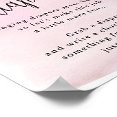 月の上でピンクの深夜おむつ活動 ポスター (角)