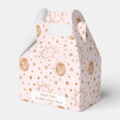 月の上でボホ天女の子の赤ちゃんシャワー フェイバーボックス (裏面サイド)