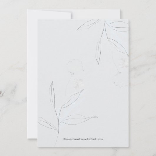 月の上でボホ男の子のシャワー 招待状 (裏面)