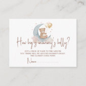 月の上でママのベリーカードがどれくらい大きいか推測 エンクロージャーカード (正面)