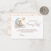 月の上でママのベリーカードがどれくらい大きいか推測 ノートカード (正面/裏面インサイチュ)