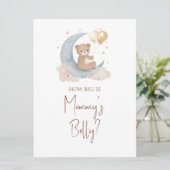 月の上でママのベリーカードはどれくらい大きいか推測 招待状 (スタンド正面)