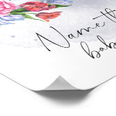 月の上で名前そのベビー食品 ポスター (角)