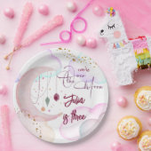 月の上で太った子供の誕生日 ペーパープレート (パーティー)