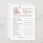 月の上で推測の右の価格のゲームカード 招待状 (正面)