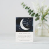 月の上で海軍が赤ちゃんシャワーの本を星にする エンクロージャーカード (スタンド正面)