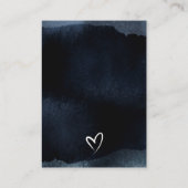 月の上で海軍が赤ちゃんシャワーの本を星にする エンクロージャーカード (裏面)