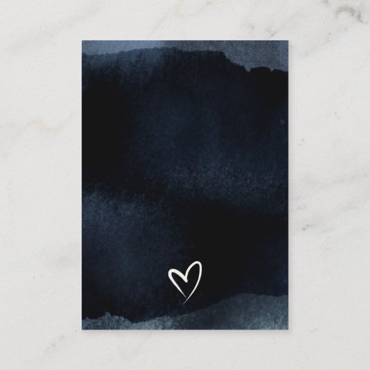 月の上で海軍が赤ちゃんシャワーの本を星にする エンクロージャーカード (裏面)