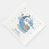 月の上で眠っている熊の男の子のシャワー (コーナー)