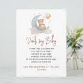 月の上で言わないベビーゲームカード 招待状 (スタンド正面)