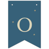 月の上で赤ちゃんシャワー海軍の青いバンティングフラグ バンティングフラッグ (第2の旗)