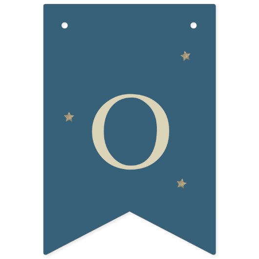 月の上で赤ちゃんシャワー海軍の青いバンティングフラグ バンティングフラッグ (第2の旗)