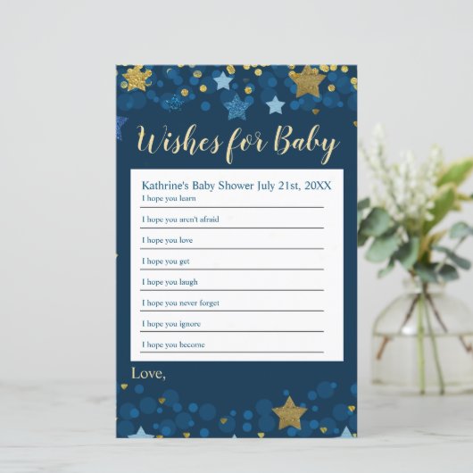 月の上で赤ん坊のシャワーがベビーを願う (スタンド正面)
