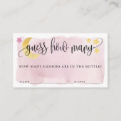 月の上で、ピンクはゲームカードの数を推測 エンクロージャーカード (正面)