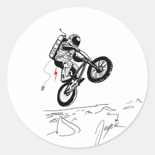 月の上で ラウンドシール (正面)