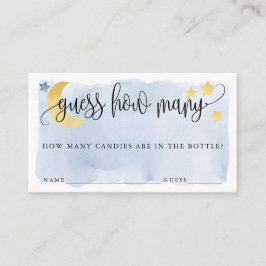 月の上で、青いくつゲームカードを推測 エンクロージャーカード