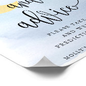 月の上で、青い予測とアドバイス ポスター (角)