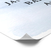 月の上で、青い赤ちゃんシャワーへようこそ ポスター (角)