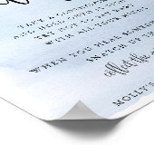 月の上で、青は言わないベビーゲーム ポスター (角)