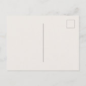 月の上でBohoテディベア中立ベビーシャワー ポストカード (裏面)