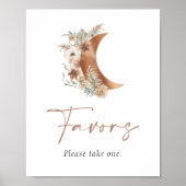 月の上でBohoフローラは署名ポスターを好む ポスター (正面)