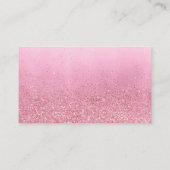 月の上にかわいいピンク赤ちゃんシャワーおむつラッフル エンクロージャーカード (裏面)