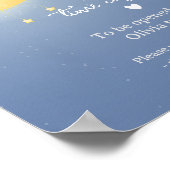 月の上にかわいい小さなキツネ時間カプセル ポスター (角)