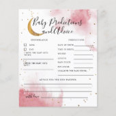 月の上にピンクのベビー予測とアドバイス (正面)