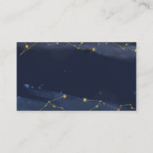 月の上に夜空の赤ちゃんシャワーおむつラッフル エンクロージャーカード (裏面)