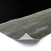 月の上に昇る惑星地球 ポスター (角)