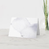 月の上に花の赤ん感謝していだ サンキューカード (裏面)