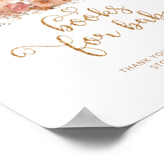 月の上に金ゴールドの本ベビーポスター ポスター (角)