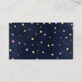 月の上に銀河系おむつラッフルエンクロージャカード エンクロージャーカード (裏面)