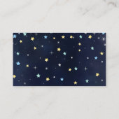 月の上に銀河系おむつラッフルエンクロージャカード エンクロージャーカード (裏面)