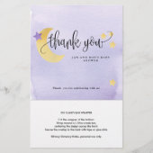 月の上に、パープルキャンディバー紙ラッパー チラシ (正面)