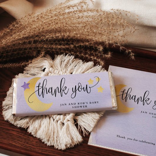 月の上に、パープルキャンディバー紙ラッパー チラシ