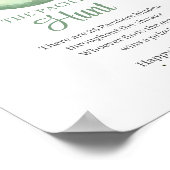 月の上のテディベアおしゃぶり狩りゲーム ポスター (角)