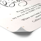 月の上のピンクは言わないベビーゲームポスター ポスター (角)