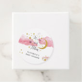 月の上のベビーシャワーギフトラベル フェイバータグ (インサイチュ)