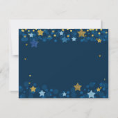 月の上のベビーシャワーサンキューカード サンキューカード (裏面)