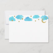 月の上のベビーシャワーサンキューカード サンキューカード (正面)