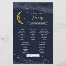 月の上の夜空あなたの財布の中にあるものは