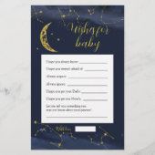 月の上の夜空がベビーを願う (正面)