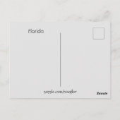 月の上の宝島フロリダのはがき ポストカード (裏面)