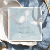 月の上の小さな子羊の赤ちゃんシャワーナプキンス スタンダードカクテルナプキン