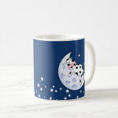 月の上の牛 コーヒーマグカップ (正面右)