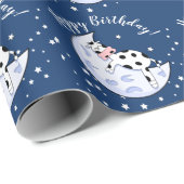 月の上の牛 ラッピングペーパー (ロールコーナー)