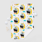 月の上の猫 ゴルフタオル (インサイチュ)